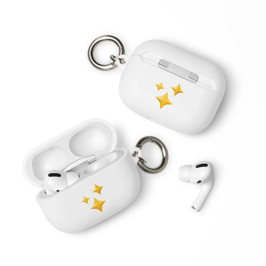 Twinkling Stars Shock Resistant 2-in-1 Tough AirPods Case with Metal Carabiner Various Colors CREATIVETECH