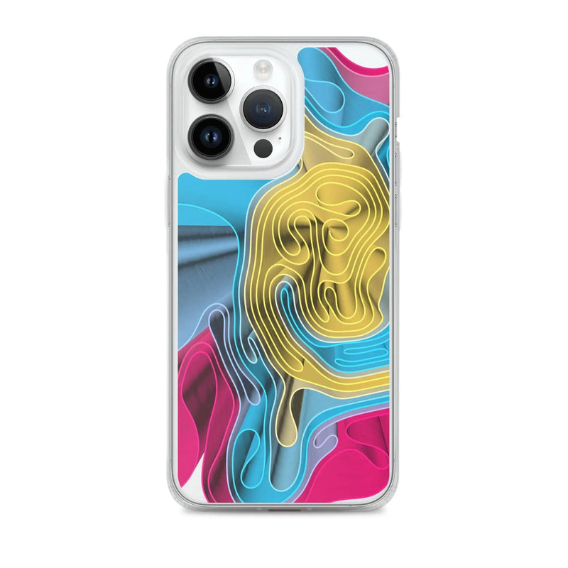 Load image into Gallery viewer, Warm Colorful Waves Variation Flexible Clear iPhone Case Bump Resistant Corners CREATIVETECH