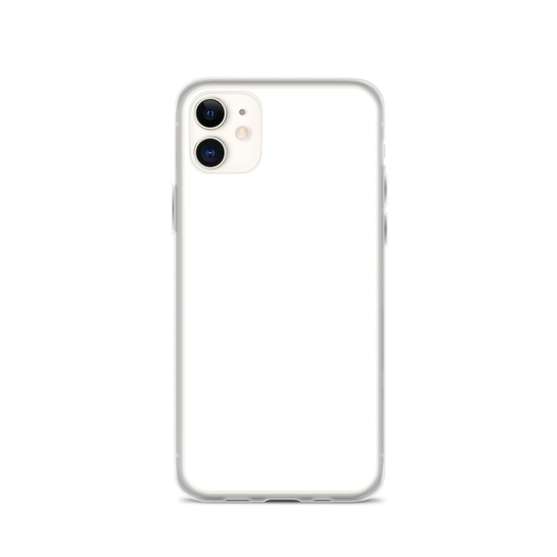 Load image into Gallery viewer, Plain Color White iPhone Case Clear Bump Resistant Flexible CREATIVETECH