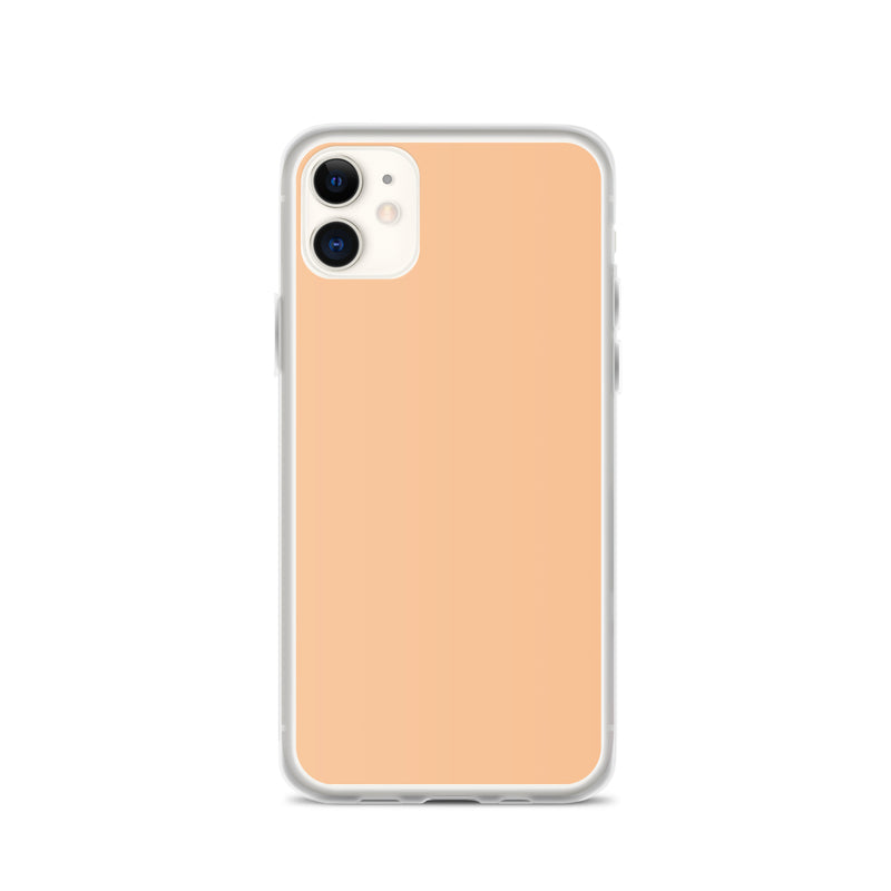 Load image into Gallery viewer, Plain Color Romantic Orange iPhone Case Clear Bump Resistant Flexible CREATIVETECH