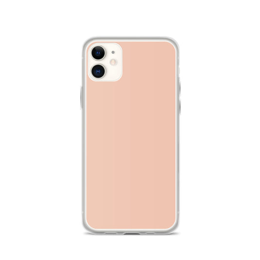 Plain Color Zinnwaldite Pink iPhone Case Clear Bump Resistant Flexible CREATIVETECH