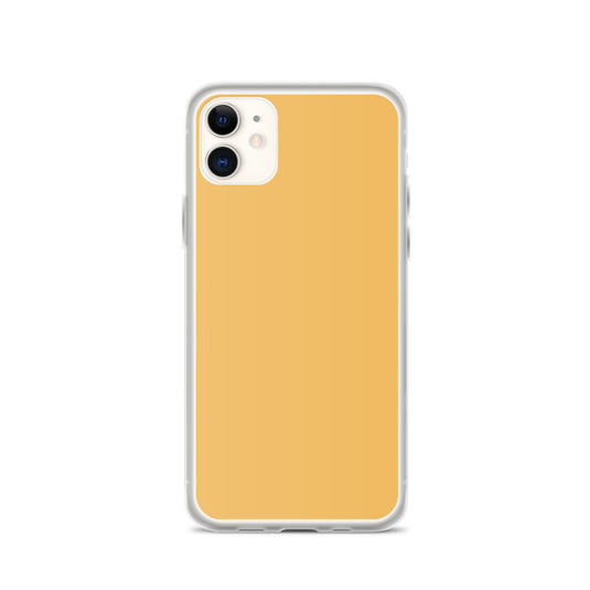 Plain Color Harvest Gold Yellow iPhone Case Clear Bump Resistant Flexible CREATIVETECH