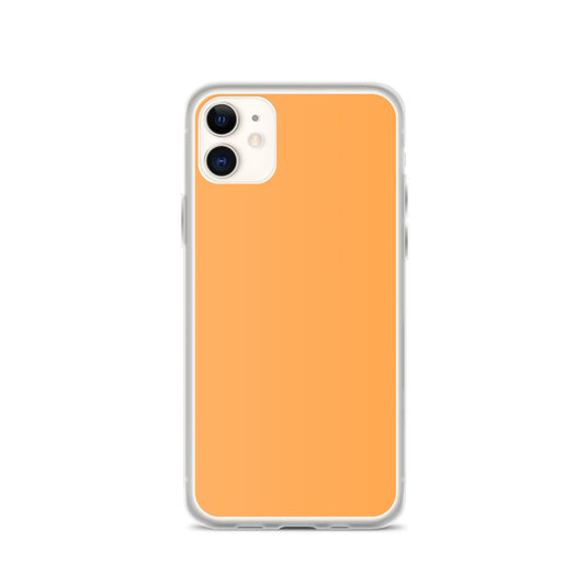 Plain Color Texas Rose Orange iPhone Case Clear Bump Resistant Flexible CREATIVETECH