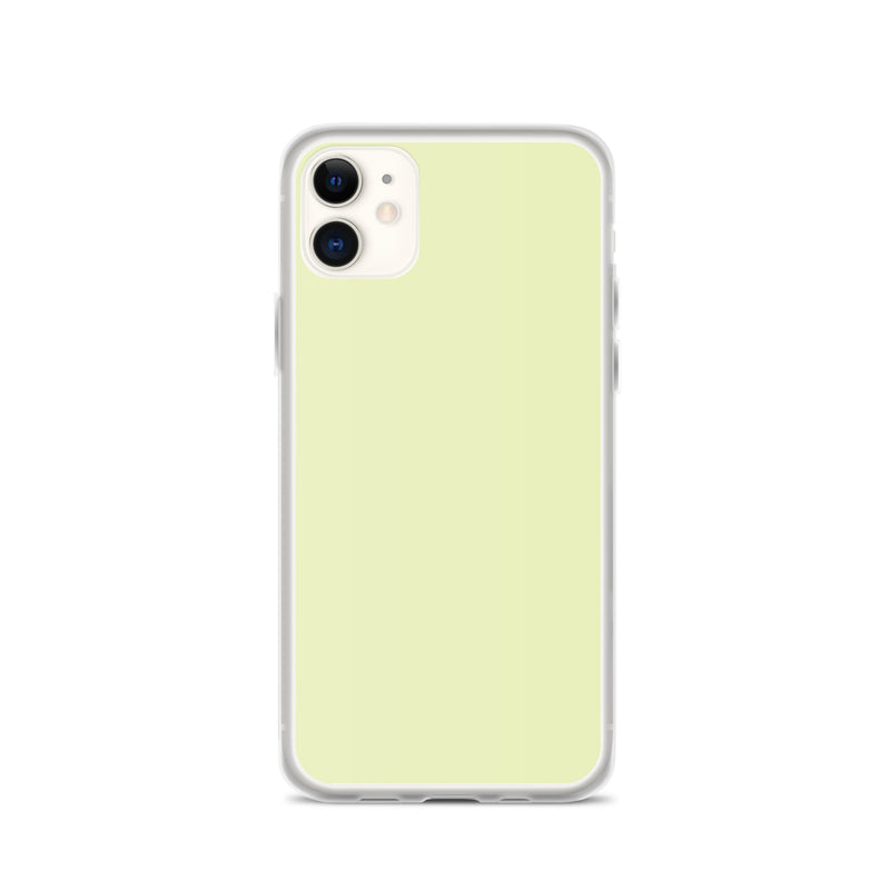 Load image into Gallery viewer, Plain Color Flurry Green iPhone Case Clear Bump Resistant CREATIVETECH
