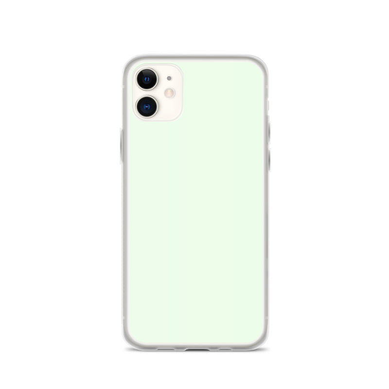 Load image into Gallery viewer, Plain Color Honeydew Green iPhone Case Clear Bump Resistant CREATIVETECH