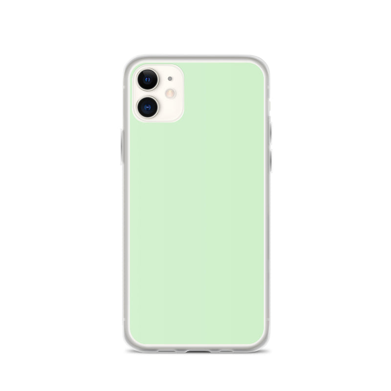 Load image into Gallery viewer, Plain Color Tara Green iPhone Case Clear Bump Resistant CREATIVETECH