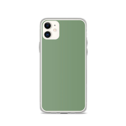 Plain Color Amulet Green iPhone Case Clear Bump Resistant CREATIVETECH