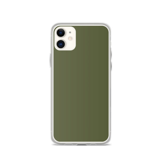 Plain Color Saratoga Green iPhone Case Clear Bump Resistant CREATIVETECH