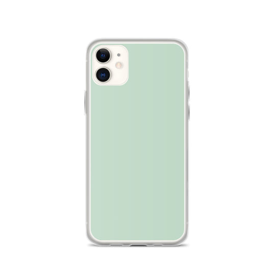 Plain Color Shallow Edgewater Blue iPhone Case Clear Bump Resistant CREATIVETECH