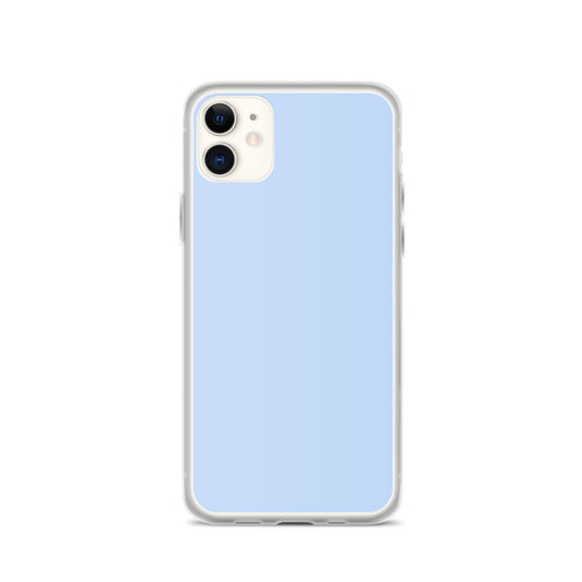 Plain Color Hawkes Blue iPhone Case Clear Bump Resistant CREATIVETECH