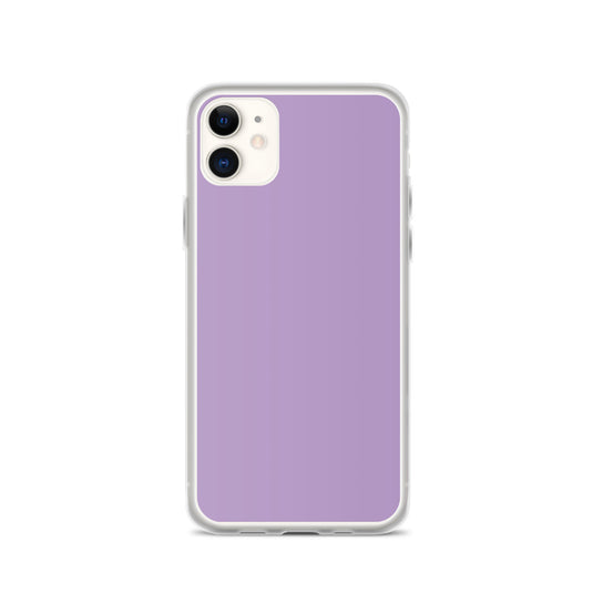 East Side Violet Purple iPhone Clear Thin Case Plain Color CREATIVETECH
