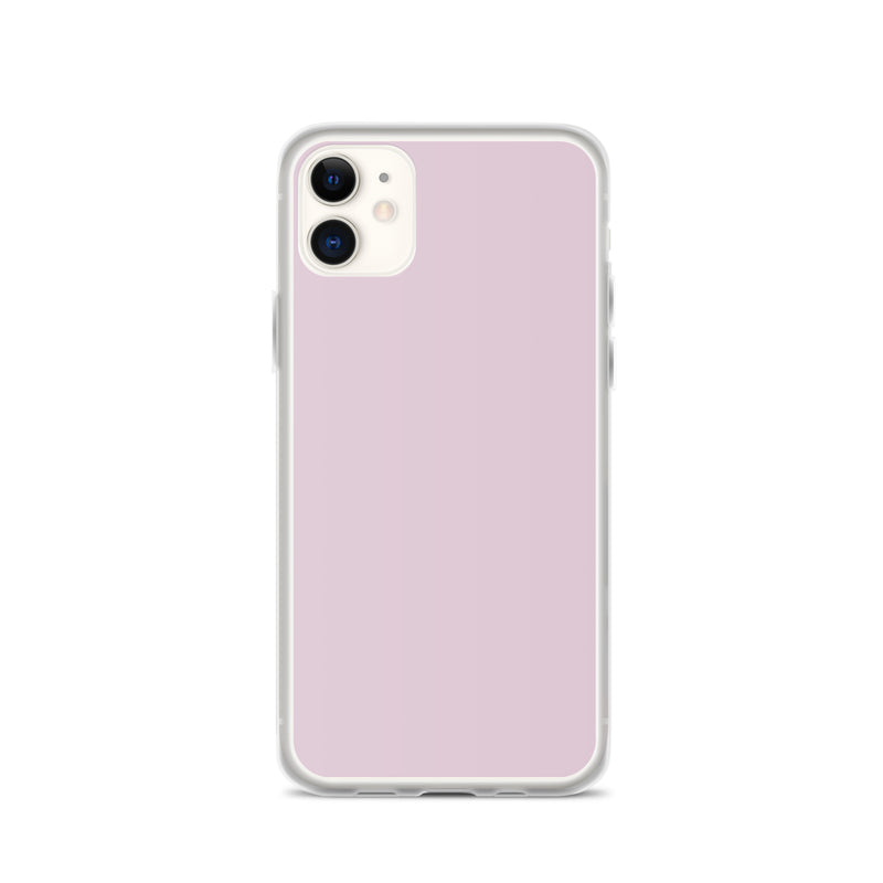 Load image into Gallery viewer, Pale Twilight Pink iPhone Clear Thin Case Plain Color CREATIVETECH