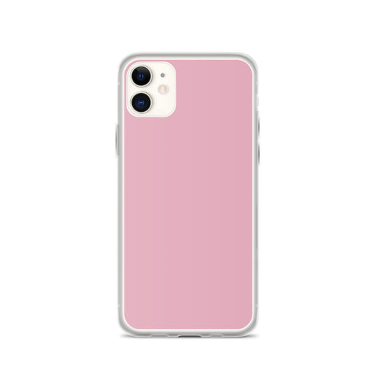 Melanie Pink iPhone Clear Thin Case Plain Color CREATIVETECH