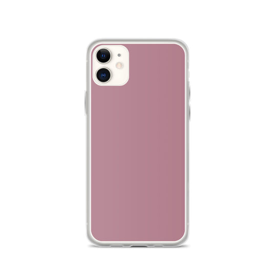 Tapestry Deep Ash Pink iPhone Clear Thin Case Plain Color CREATIVETECH