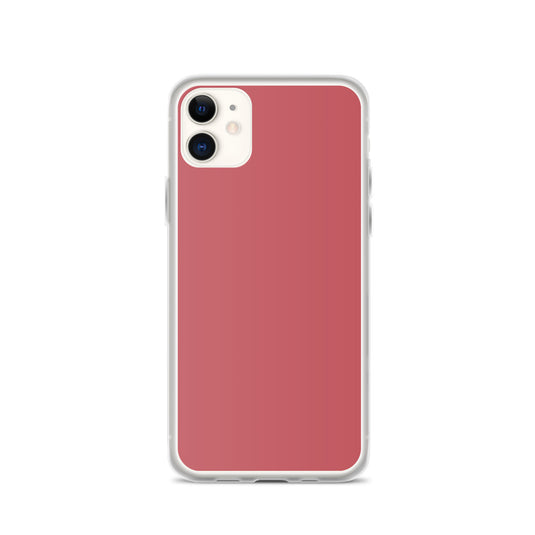 Mandy Red iPhone Clear Thin Case Plain Color CREATIVETECH