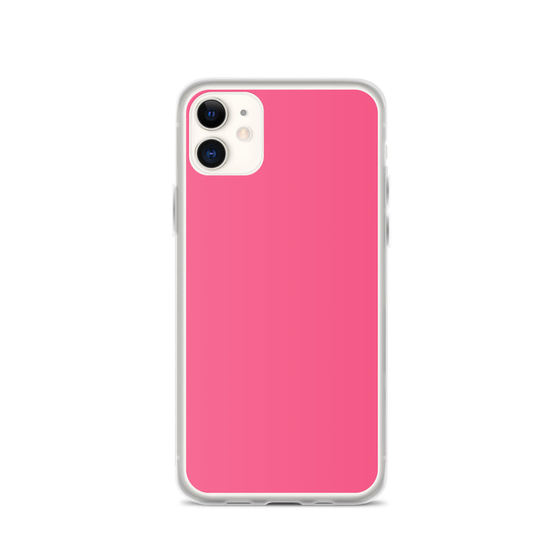 Load image into Gallery viewer, Brink Pink iPhone Clear Thin Case Plain Color CREATIVETECH