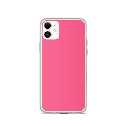 Brink Pink iPhone Clear Thin Case Plain Color CREATIVETECH