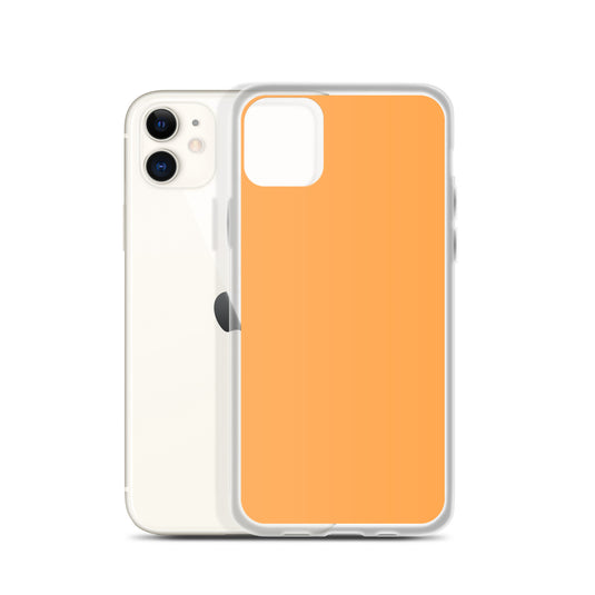 Plain Color Texas Rose Orange iPhone Case Clear Bump Resistant Flexible CREATIVETECH