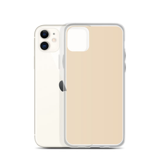 Plain Color Champagne Yellow iPhone Case Clear Bump Resistant Flexible CREATIVETECH