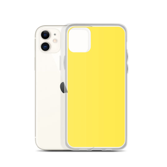 Plain Color Paris Daisy Yellow iPhone Case Clear Bump Resistant CREATIVETECH