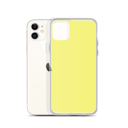 Plain Color Dolly Yellow iPhone Case Clear Bump Resistant CREATIVETECH