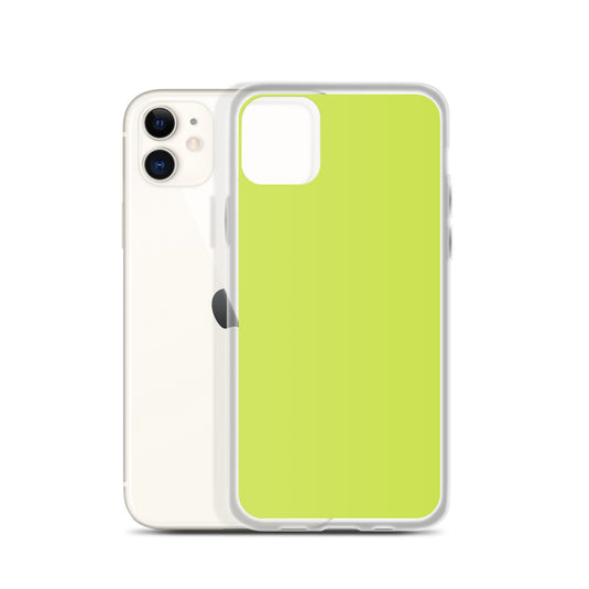 Plain Color Mindaro Green iPhone Case Clear Bump Resistant CREATIVETECH