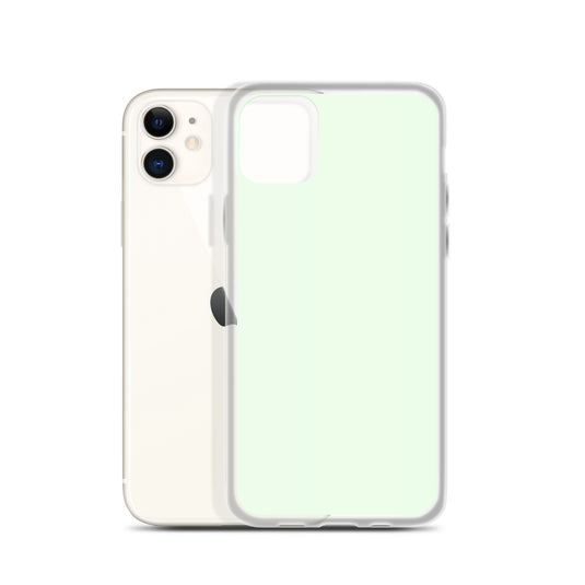 Plain Color Honeydew Green iPhone Case Clear Bump Resistant CREATIVETECH