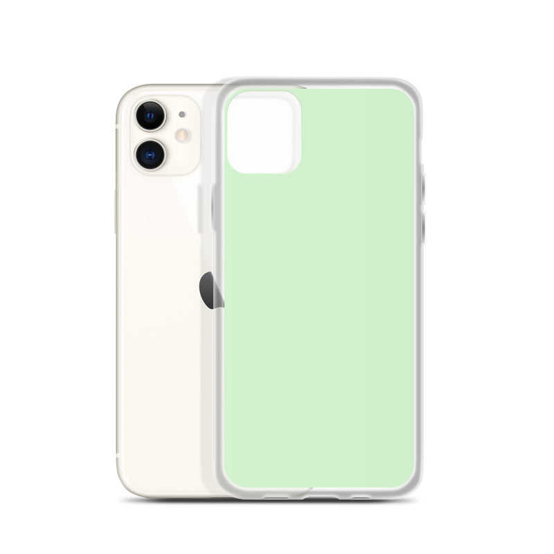 Load image into Gallery viewer, Plain Color Tara Green iPhone Case Clear Bump Resistant CREATIVETECH