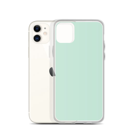 Plain Color Aero Green iPhone Case Clear Bump Resistant CREATIVETECH