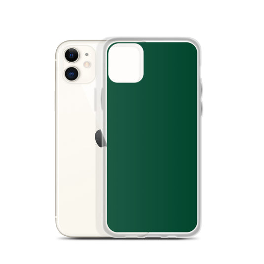Plain Color British Racing Green iPhone Case Clear Bump Resistant CREATIVETECH