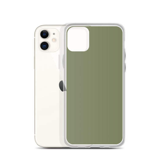 Plain Color Finch Green iPhone Case Clear Bump Resistant CREATIVETECH