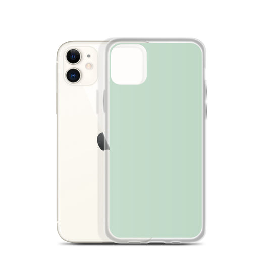 Plain Color Shallow Edgewater Blue iPhone Case Clear Bump Resistant CREATIVETECH