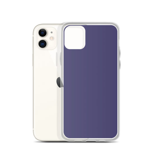 Corn Flower Blue iPhone Clear Thin Case Plain Color CREATIVETECH