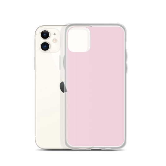 Lace Pink iPhone Clear Thin Case Plain Color CREATIVETECH