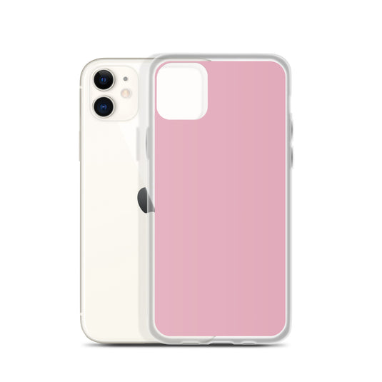 Melanie Pink iPhone Clear Thin Case Plain Color CREATIVETECH