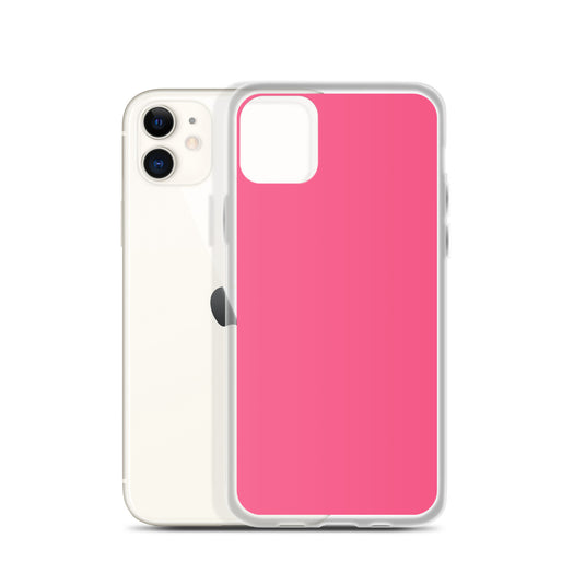 Brink Pink iPhone Clear Thin Case Plain Color CREATIVETECH