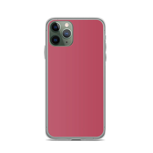 Plain Color Hippie Pink iPhone Case Clear Bump Resistant Flexible CREATIVETECH