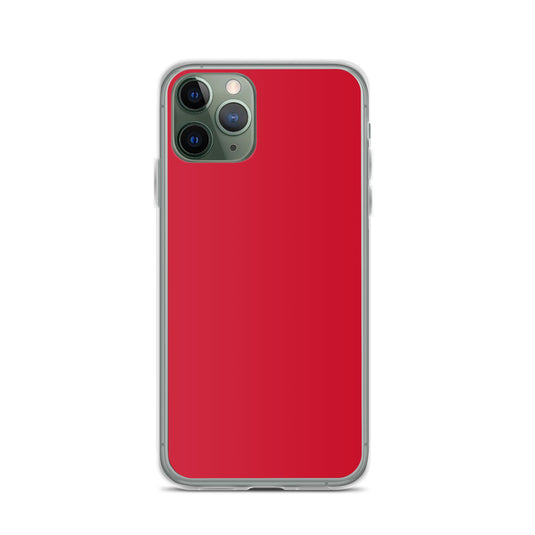 Plain Color Red iPhone Case Clear Bump Resistant Flexible CREATIVETECH