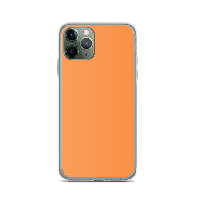 Load image into Gallery viewer, Plain Color Sea Buckthorn Orange iPhone Case Clear Bump Resistant Flexible CREATIVETECH