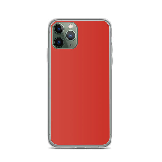 Plain Color Harley Red iPhone Case Clear Bump Resistant Flexible CREATIVETECH