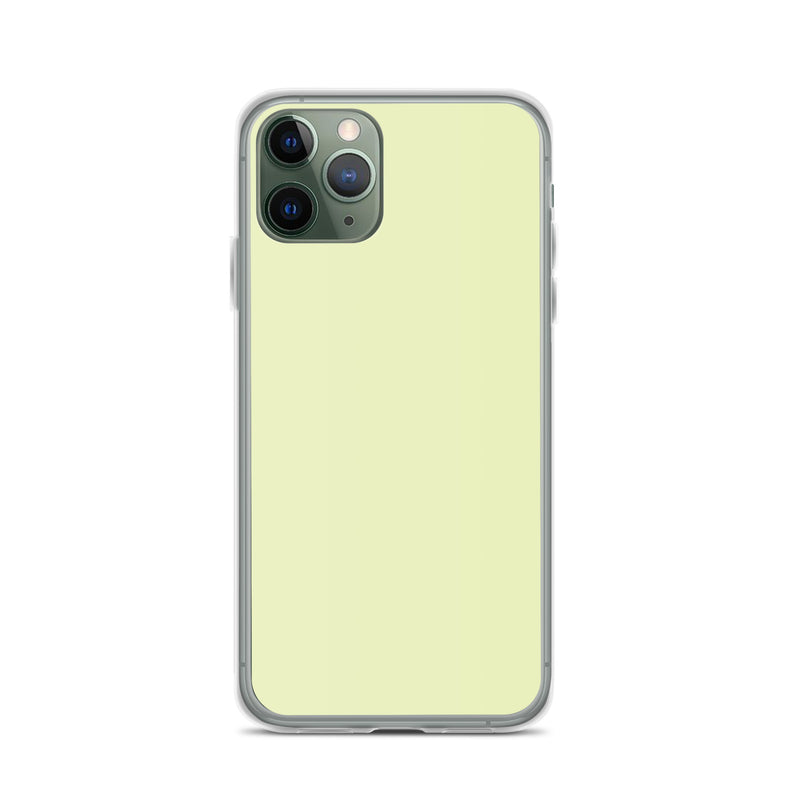 Load image into Gallery viewer, Plain Color Flurry Green iPhone Case Clear Bump Resistant CREATIVETECH