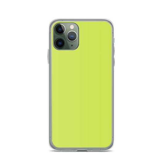 Plain Color Mindaro Green iPhone Case Clear Bump Resistant CREATIVETECH