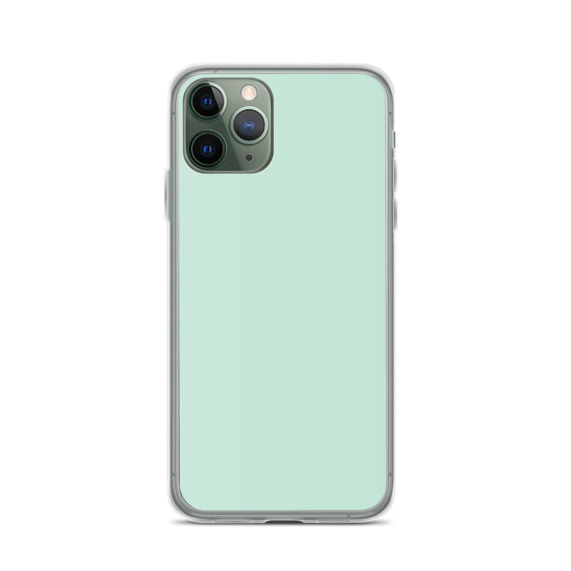Load image into Gallery viewer, Plain Color Aero Green iPhone Case Clear Bump Resistant CREATIVETECH