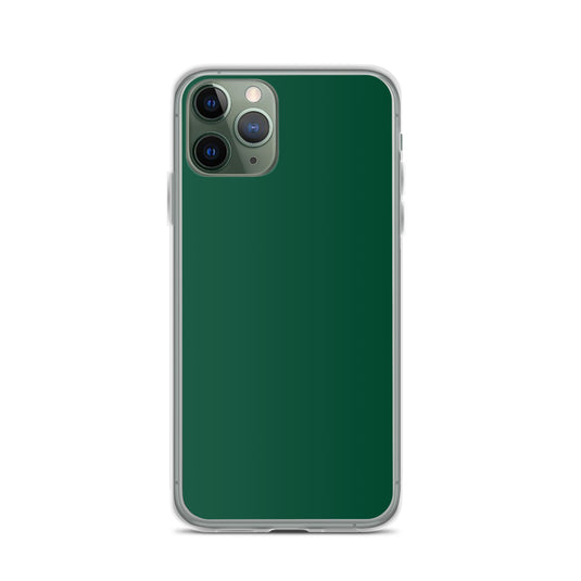 Plain Color British Racing Green iPhone Case Clear Bump Resistant CREATIVETECH