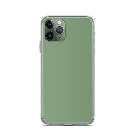 Plain Color Amulet Green iPhone Case Clear Bump Resistant CREATIVETECH