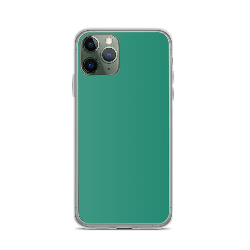 Load image into Gallery viewer, Plain Color Elf Green iPhone Case Clear Bump Resistant CREATIVETECH