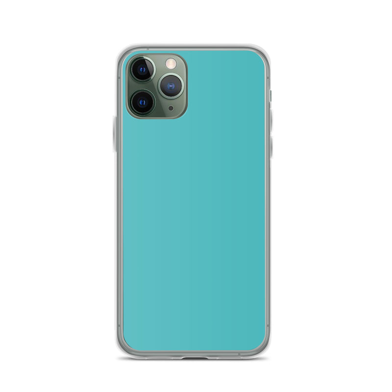 Load image into Gallery viewer, Plain Color Viking Blue iPhone Case Clear Bump Resistant CREATIVETECH