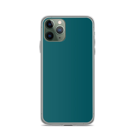 Plain Color Sherpa Blue iPhone Case Clear Bump Resistant CREATIVETECH