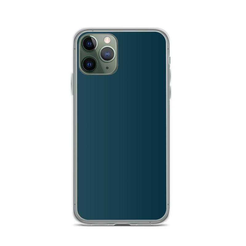 Load image into Gallery viewer, Plain Color Blue Whale iPhone Case Clear Bump Resistant CREATIVETECH