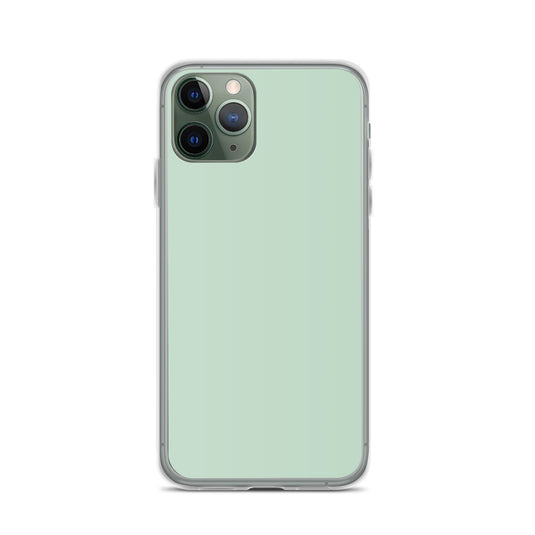 Plain Color Shallow Edgewater Blue iPhone Case Clear Bump Resistant CREATIVETECH